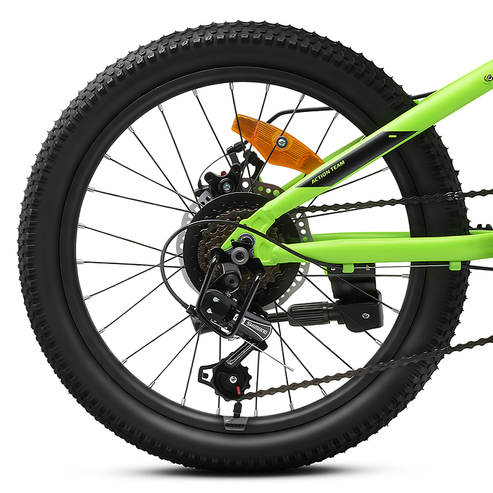 Фото к товару Велосипед 20" Rocket Crux 4.0 , цвет зеленый, размер 11" Велосипед 20" Rocket Crux 4.0 , цвет зеленый, размер 11"