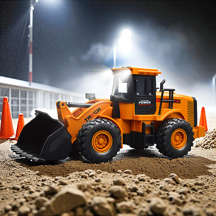 Фото к товару Машина KLX900-7 "Трактор-погрузчик" с краном (свет, звук) в коробке Машина KLX900-7 "Трактор-погрузчик" с краном (свет, звук) в коробке