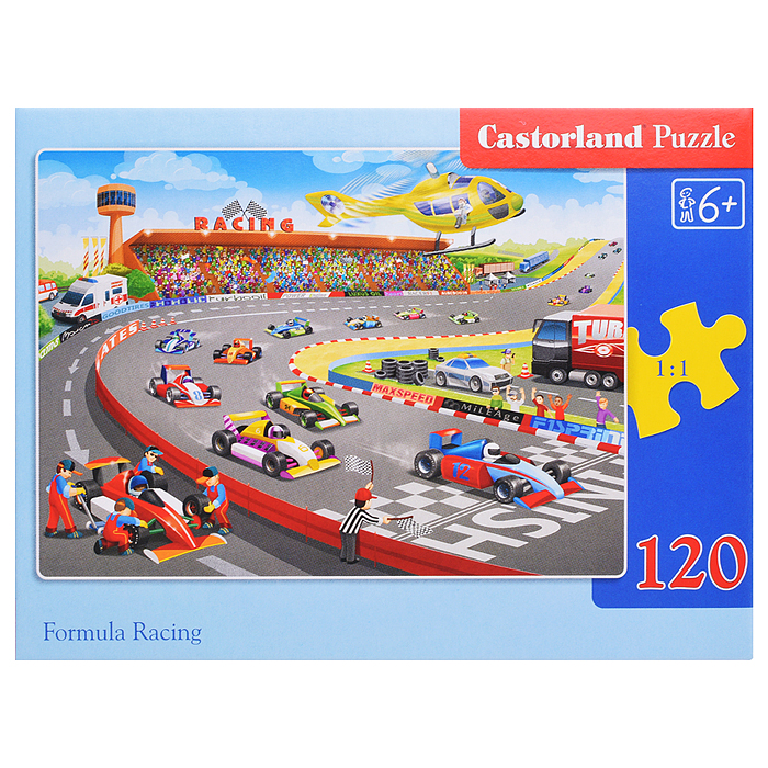 Пазлы 120 "Формула-гонки" 