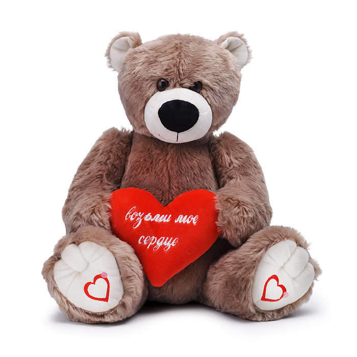 Медведь Адам В37 светло-серый