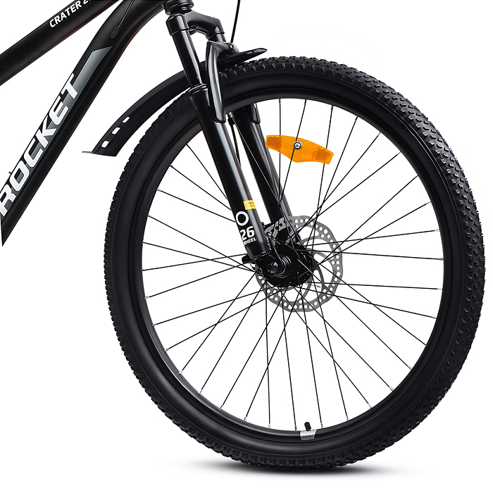 Фото к товару Велосипед 26" Rocket Crater 26, цвет черный, размер 14" Велосипед 26" Rocket Crater 26, цвет черный, размер 14"