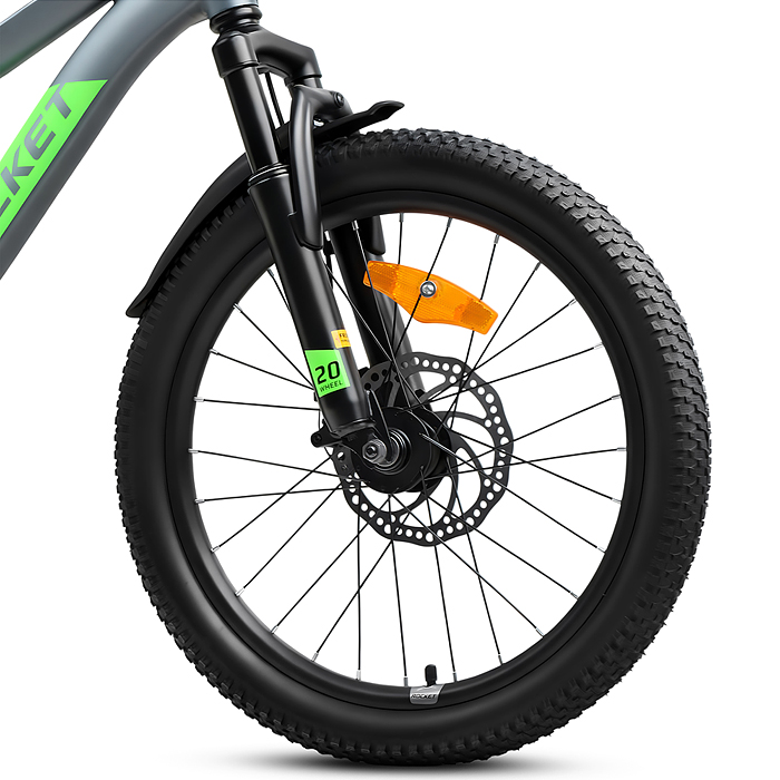 Фото к товару Велосипед 20" Rocket Crux 4.0 , цвет серый, размер 11" Велосипед 20" Rocket Crux 4.0 , цвет серый, размер 11"