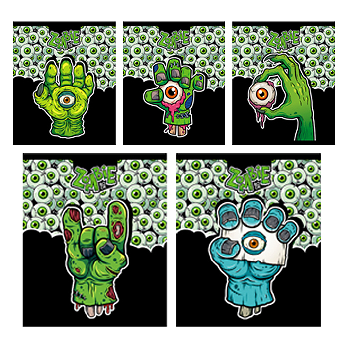 Тетрадь 48л. клетка А5 "ЗомбиБук" скрепка (микс) 