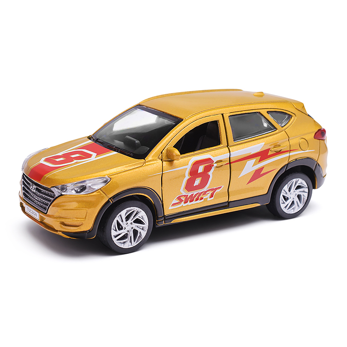 Фото к товару Машина металл Hyundai Tucson спорт длина 12 см, двери, багаж., инерционная Машина металл Hyundai Tucson спорт длина 12 см, двери, багаж., инерционная
