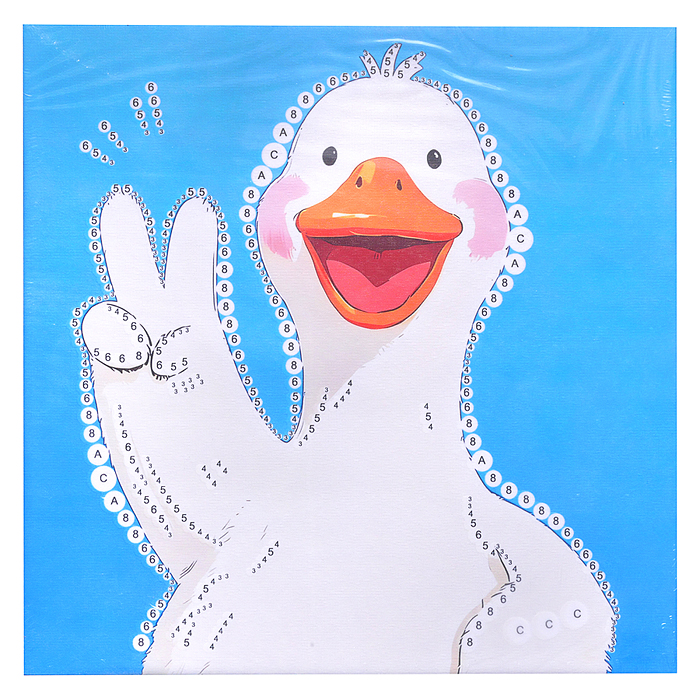 Мозаика алмазная MKX-32 "Приветливый гусь" 30*30 см.