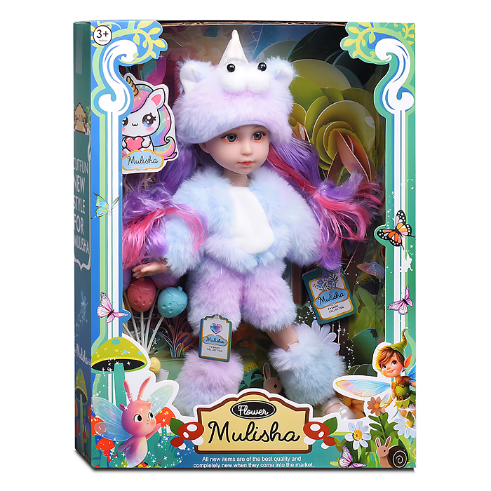 Фото к товару Кукла QJ183C "Дарина" в костюме единорога, в коробке Кукла QJ183C "Дарина" в костюме единорога, в коробке