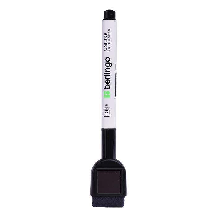 Фото к товару Маркер для белых досок на магните "Uniline WB220" черный, пулевидный, 2мм Маркер для белых досок на магните "Uniline WB220" черный, пулевидный, 2мм