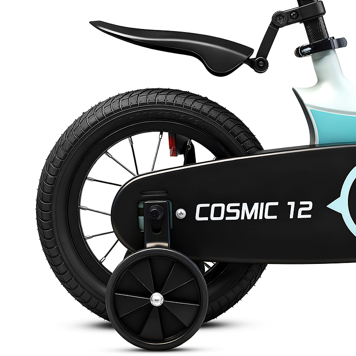 Фото к товару Велосипед 12" Rocket Cosmic, цвет бирюзовый Велосипед 12" Rocket Cosmic, цвет бирюзовый