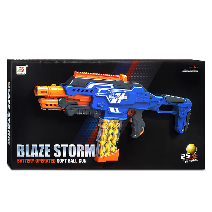 Фото к товару Бластер ZC7101 "Супер атака" с мягкими пулями, в коробке Бластер ZC7101 "Супер атака" с мягкими пулями, в коробке