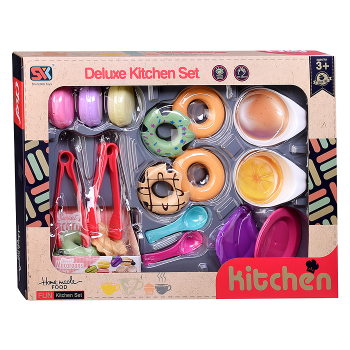 Фото к товару Набор посуды с десертом SK31A "Сладенький завтрак" в коробке Набор посуды с десертом SK31A "Сладенький завтрак" в коробке