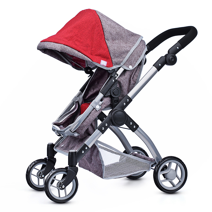 Фото к товару Коляска - трансформер 9620 для кукол, металлическая, регулируемая ручка, с корзиной, в пакете Коляска - трансформер 9620 для кукол, металлическая, регулируемая ручка, с корзиной, в пакете