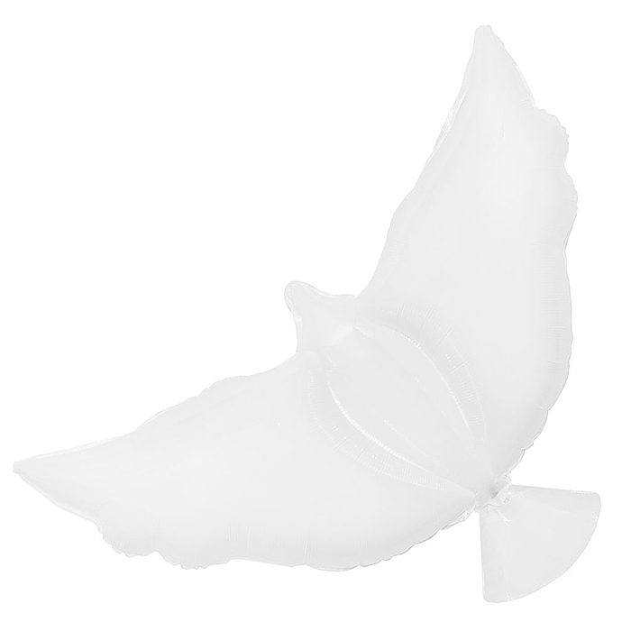 Шар (34''/86 см) Фигура, Голубь, Белый, 1 шт. в уп.