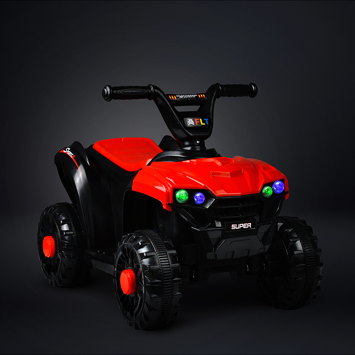 Фото к товару Квадроцикл U014104Y "Супер квадро" на аккумуляторе, в коробке (красный) Квадроцикл U014104Y "Супер квадро" на аккумуляторе, в коробке (красный)