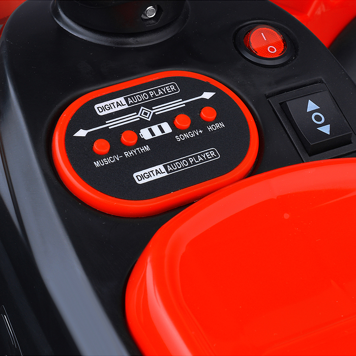 Фото к товару Квадроцикл U014104Y "Супер квадро" на аккумуляторе, в коробке (красный) Квадроцикл U014104Y "Супер квадро" на аккумуляторе, в коробке (красный)