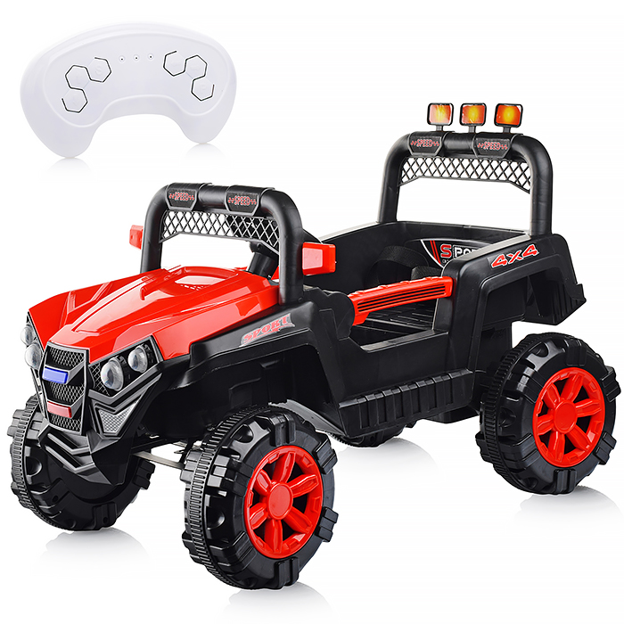 Детский электроквадроцикл ROCKET, 2 мотора по 20 Вт, красный скол пластика в задней части