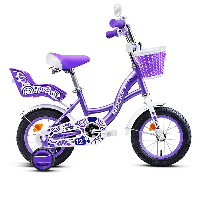 Велосипед 12" Rocket Candy, цвет фиолетовый