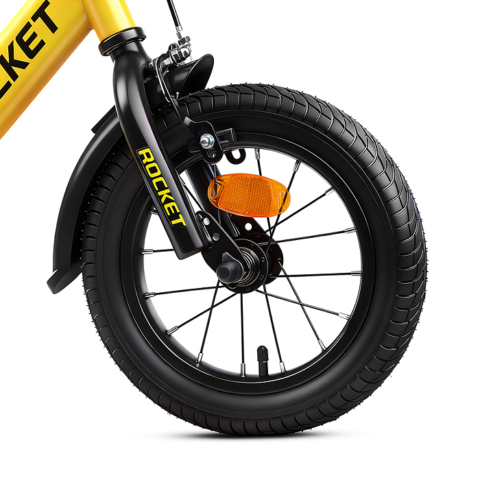 Велосипед 12" Rocket Juster, цвет желтый