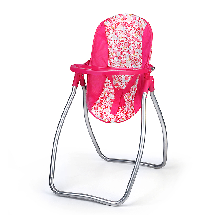 Качель для кукол 9397C металлическая, принт сладости