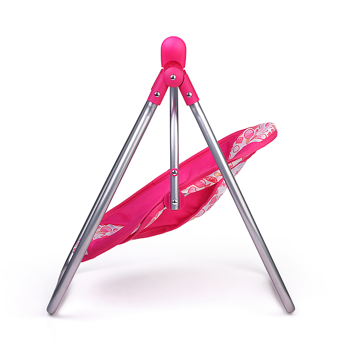 Качель для кукол 9397C металлическая, принт сладости