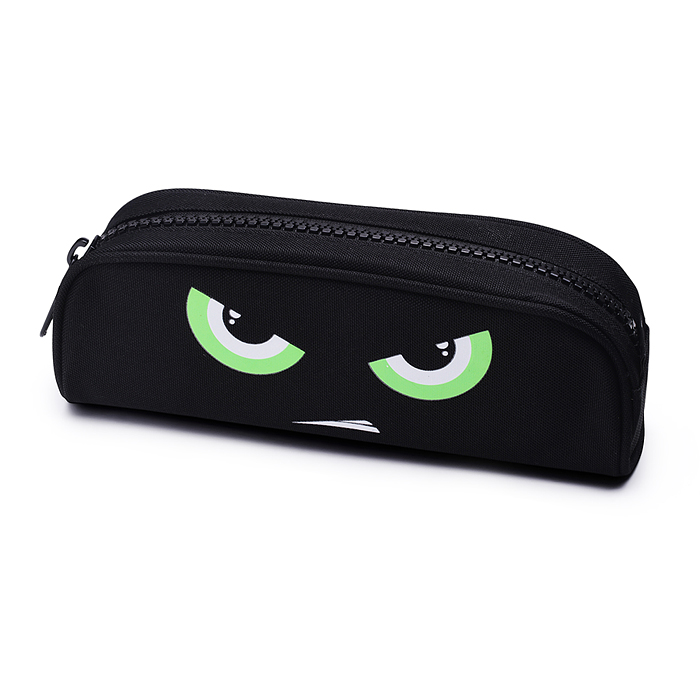 Пенал "Bad Boy" 22x7,5x5,5 см, овальный с крупной тракторной молнией для 60 предметов