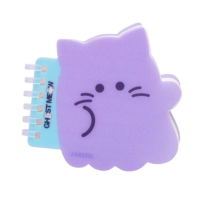 Блокнот A7 80л линейка "Ghost Meow" 95x92 белая бумага 80 г/м² "Серый котёнок" Блокнот A7 80л линейка "Ghost Meow" 95x92 белая бумага 80 г/м² "Серый котёнок"