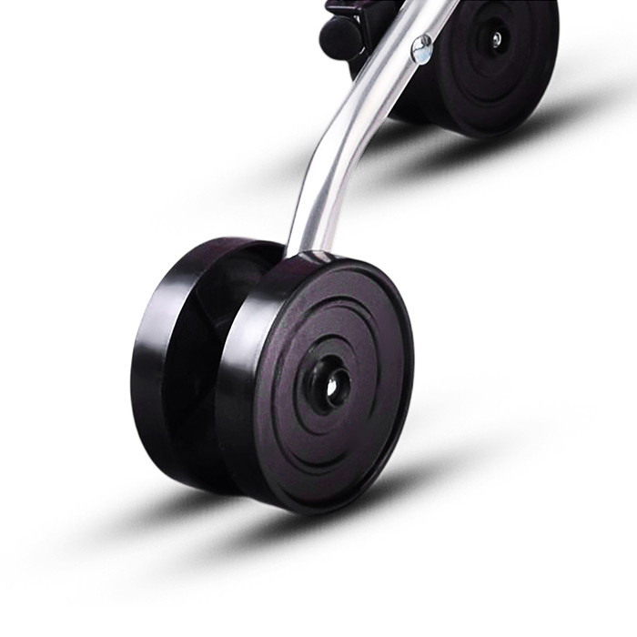 Коляская кукольная 9302D трость, металлическая , принт мишки