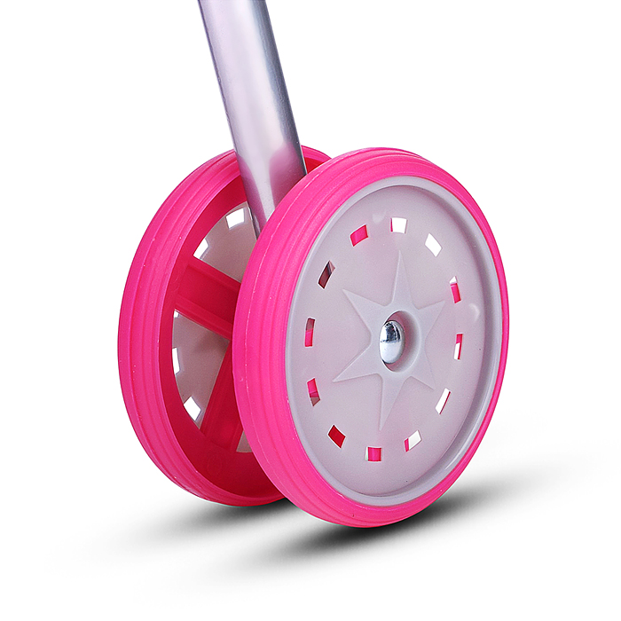 Коляская кукольная 9302 трость, металлическая, принт сладости