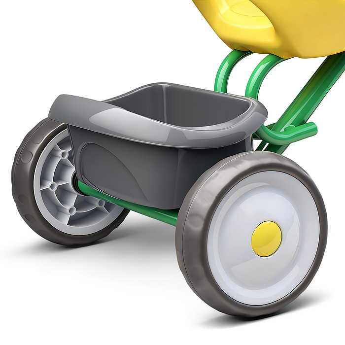 Велосипед трехколесный Rocket, колеса EVA 9"/7", цвет зеленый/желтый