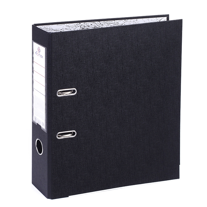 Папка с арочным механизмом "Attomex" A4 75 мм PP собранная, металлическая окантовка, запечатка фор