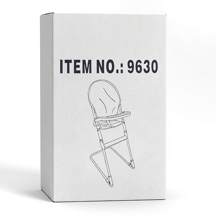 Стульчик для кормления кукольный 9630 металлический, принт сладости