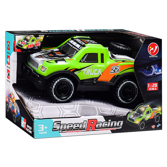 Машина YD080-5 "Яркий внедорожник" 1:20, свет, звук, в коробке