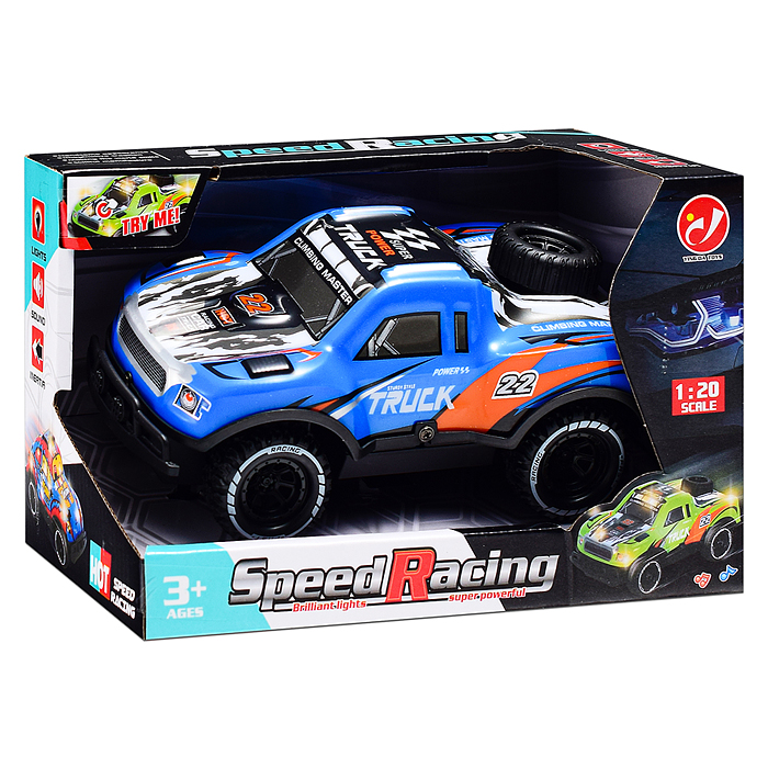 Машина YD080-5 "Яркий внедорожник" 1:20, свет, звук, в коробке