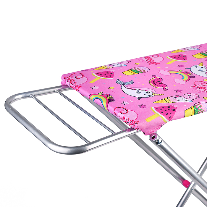 Доска для глажения 9327 металлическая, принт розовый мир