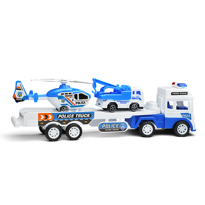 Автовоз 565-155A "Полиция" с техникой, под колпаком