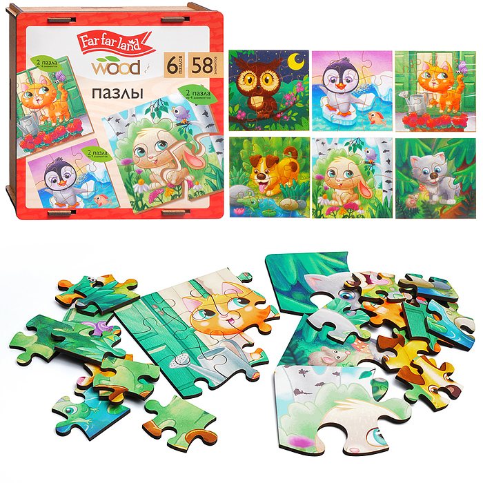 Пазлы 58 "Far far land" (6 пазлов)