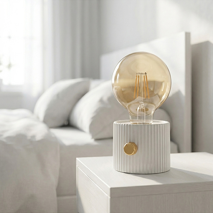 Светильник 00-8064 "Лампочка" (цвет белый) в коробке