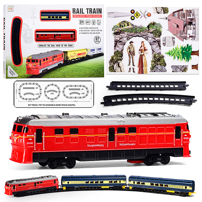 Железная дорога 5018B "Время дорог" (свет, звук) в коробке