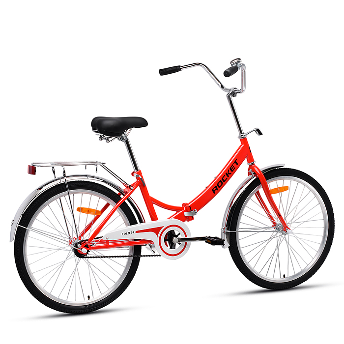 Велосипед 24" Rocket City Fold 24, цвет красный, размер 16"