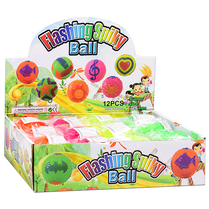 Игрушка-пищалка 00-8177 "Узорный круглик" (7,5 см) в коробке