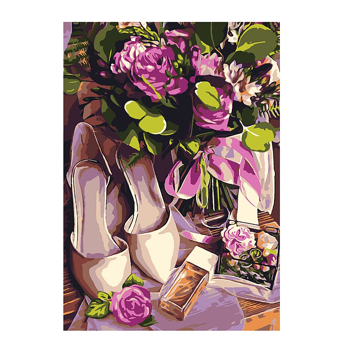 Картина по номерам на картоне 20*28,5 см "Свидание"