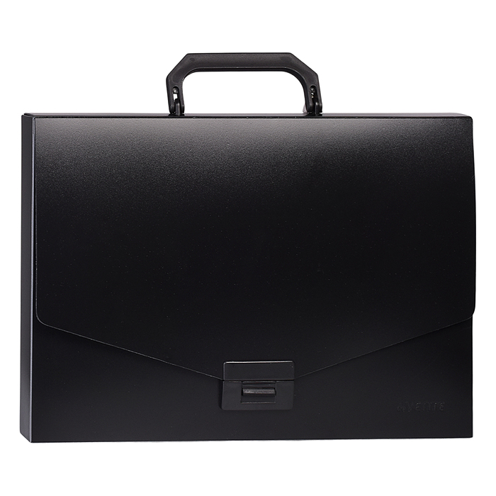 Портфель "Daily" на замке, пластиковый 900 мкм, для документов A4, 1 отделение, непрозрачны