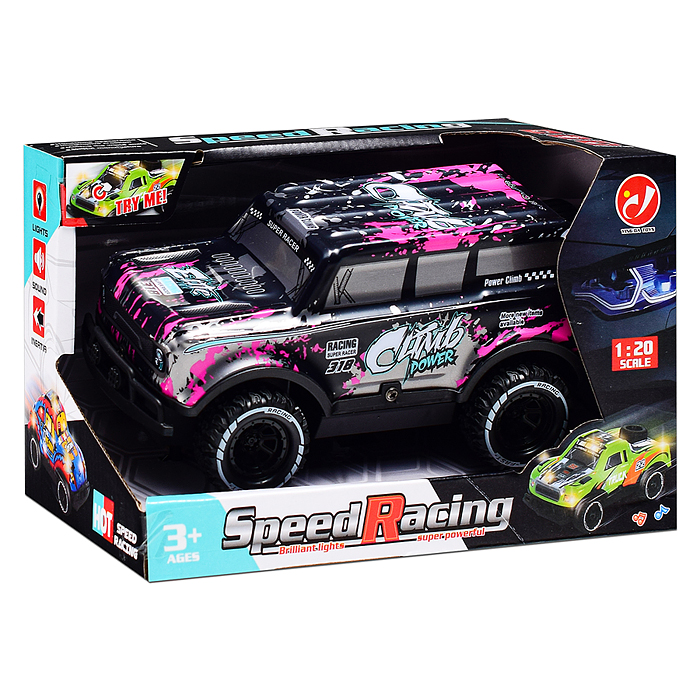 Машина YD080-2 "Скорость дороги" 1:20, свет, звук, в коробке