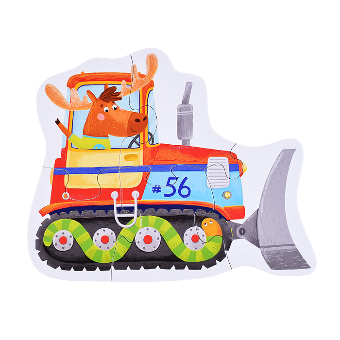 IQ Пазл напольный. Машинки (Cars 3л) 3+