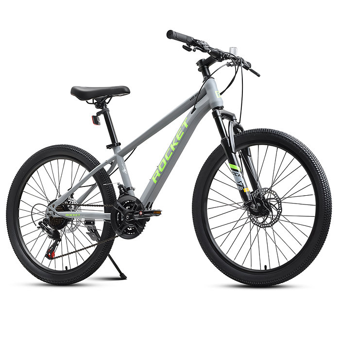 Велосипед 24" Rocket MP-400, цвет серый/зеленый, размер 13"
