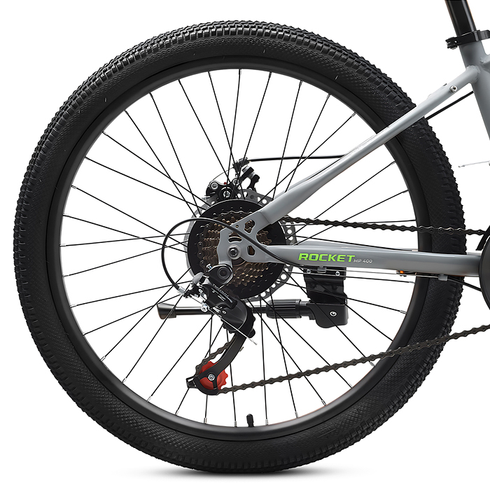 Велосипед 24" Rocket MP-400, цвет серый/зеленый, размер 13"