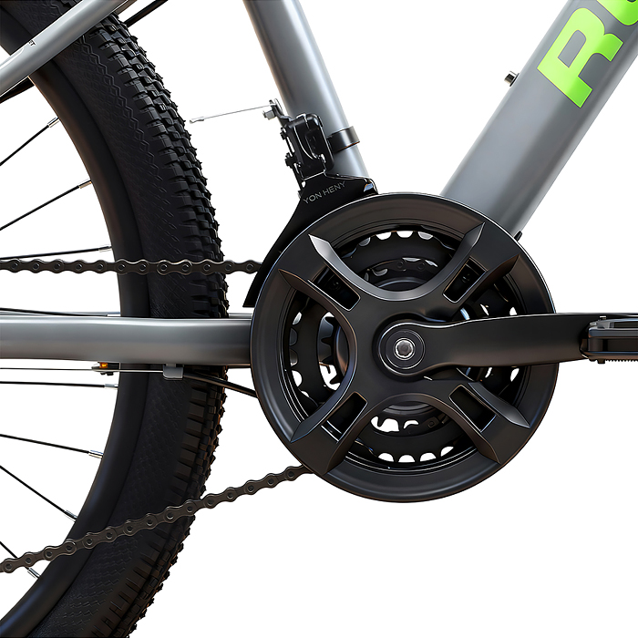 Велосипед 24" Rocket MP-400, цвет серый/зеленый, размер 13"