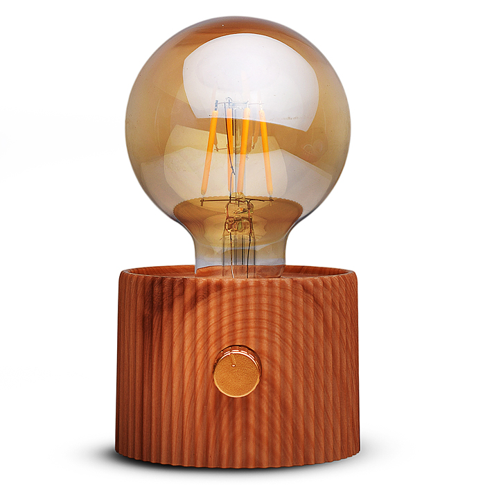 Светильник 00-8065 "Лампочка" (цвет коричневый) в коробке