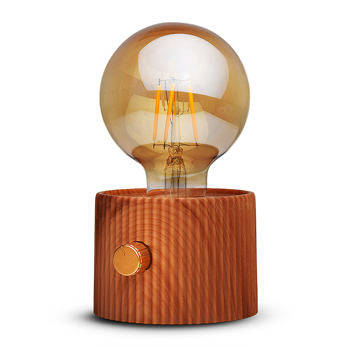 Светильник 00-8065 "Лампочка" (цвет коричневый) в коробке