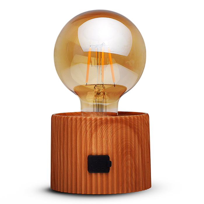 Светильник 00-8065 "Лампочка" (цвет коричневый) в коробке