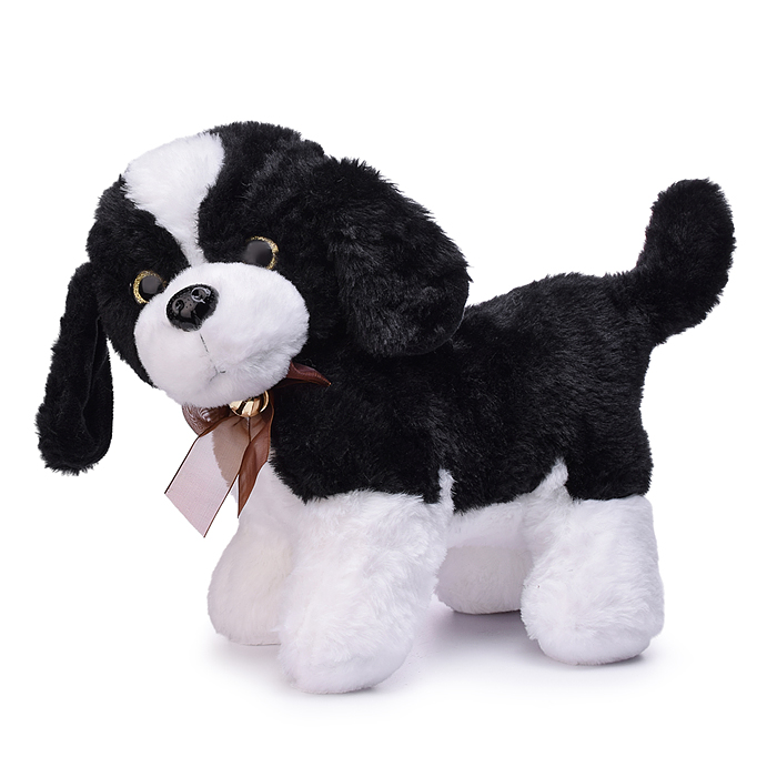 Мягкая игрушка M1674 "Собачка с пятнышком" 25 см